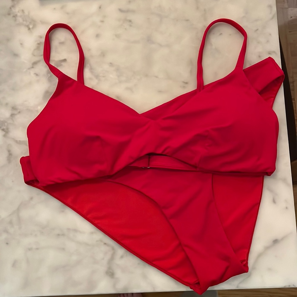 Skin Red Bikini Set